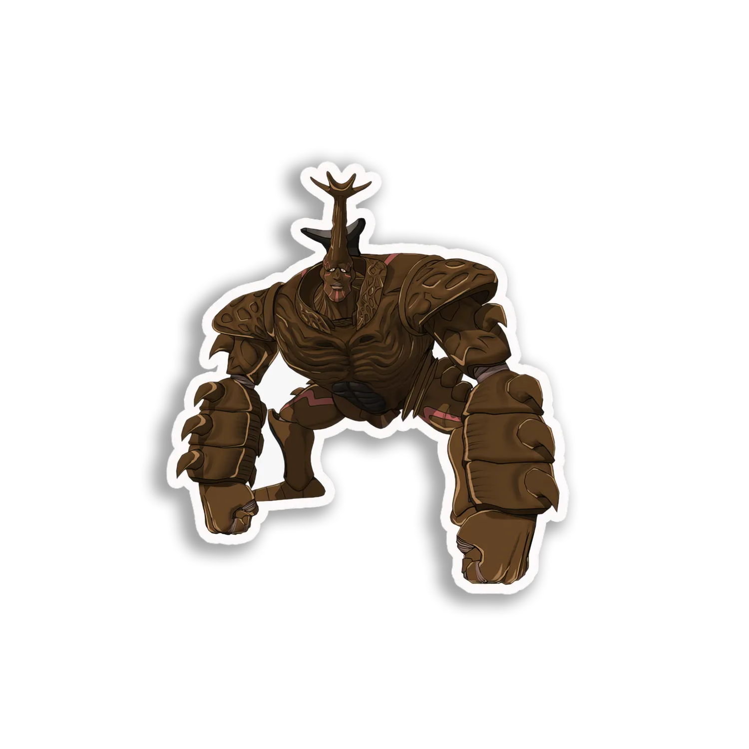 Wooden Antler Golem Sticker