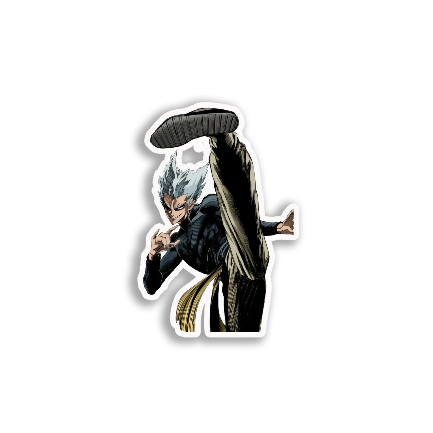 Bang's Flying Kick Sticker