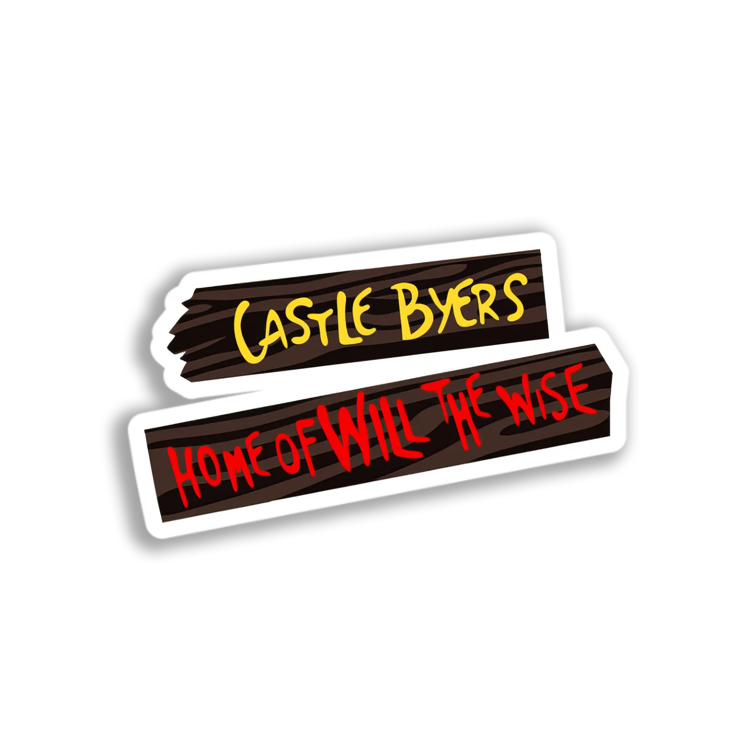 Castle Byers Sign Sticker