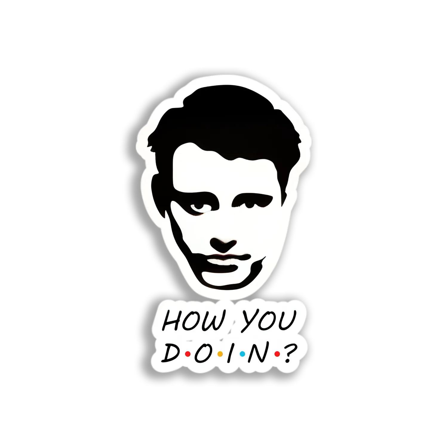 Joey Tribbiani Portrait Sticker
