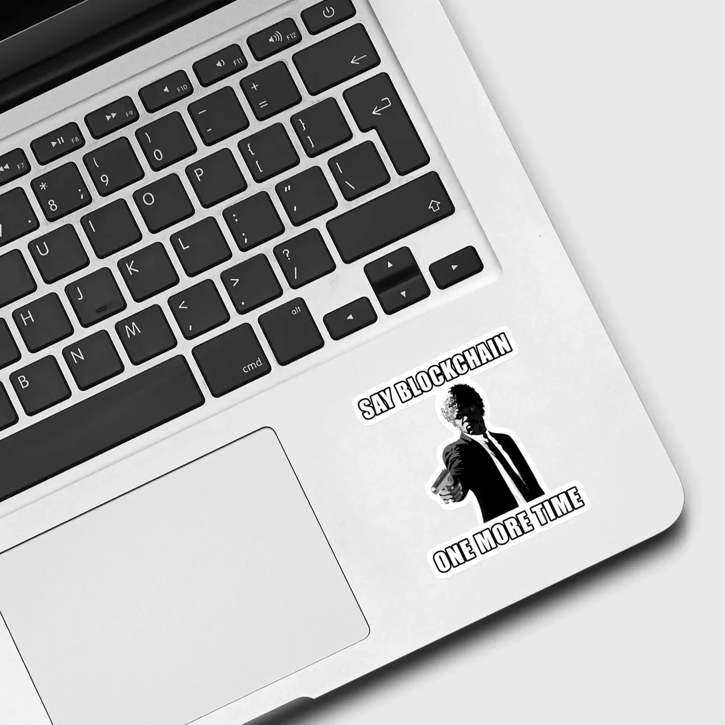 Say Blockchain One More Time Sticker