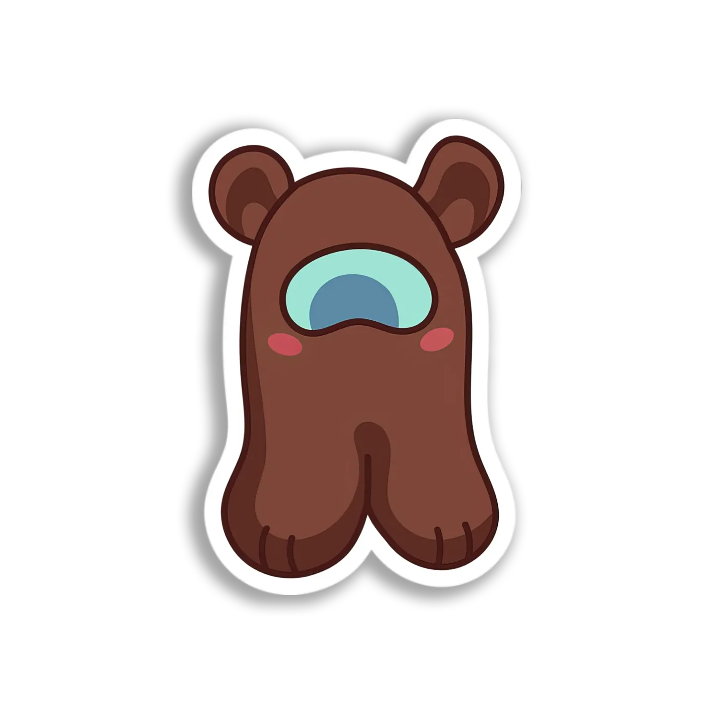 One-Eyed Bear Cub Sticker