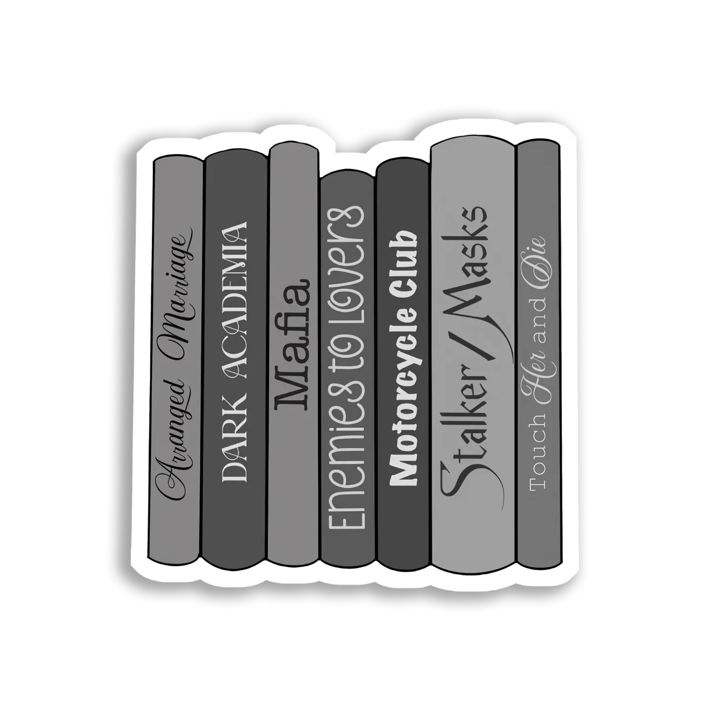Dark Academia, Mafia, and Motorcycle Club Sticker