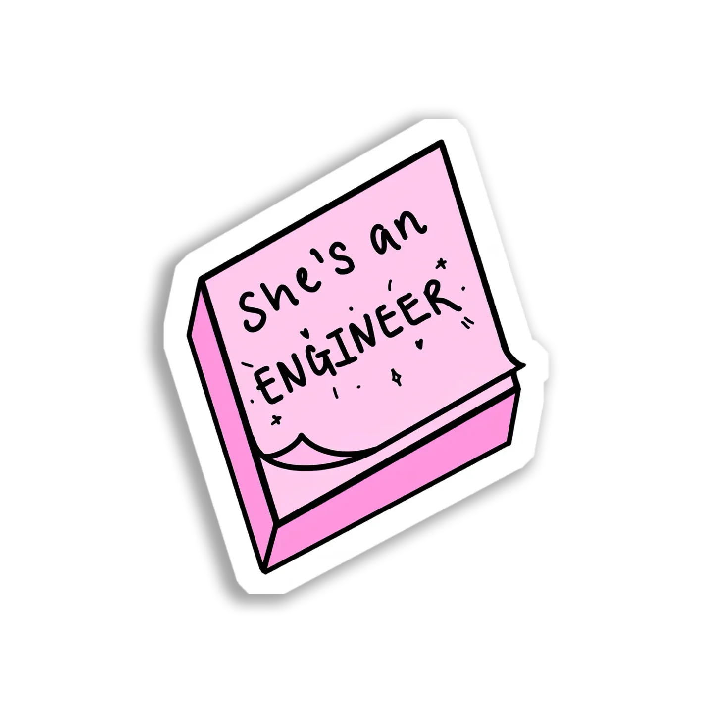 She's and Engineer Sticker