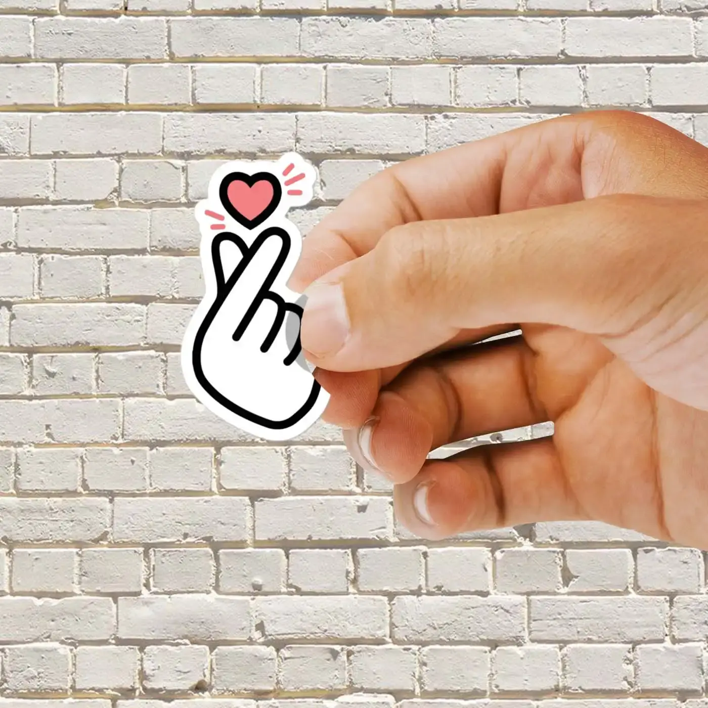 Korean Finger Heart Sticker