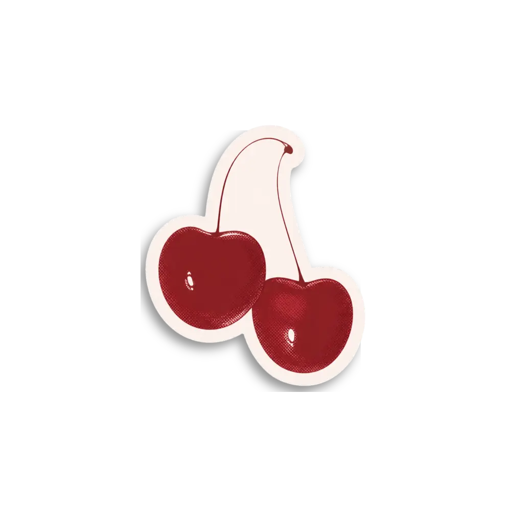 Burgundy Cherries Sticker