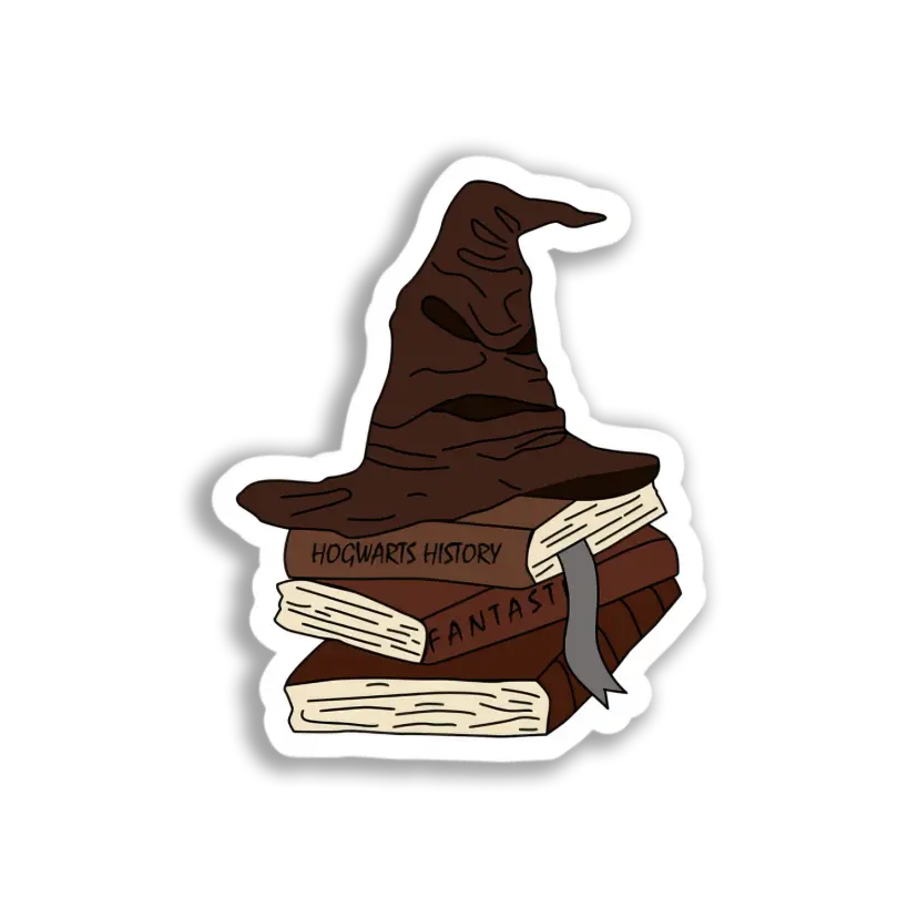 Sorting Hat Books Sticker