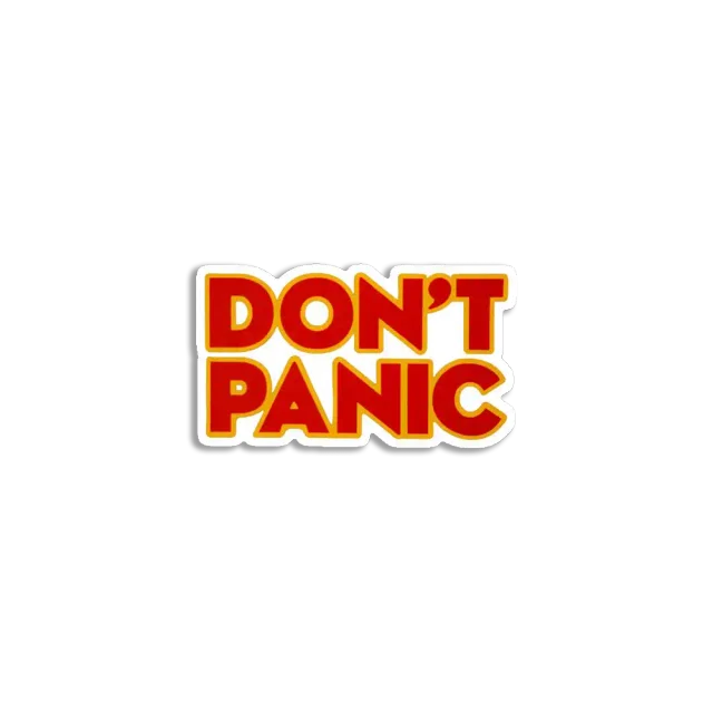 Don't Panic Sticker
