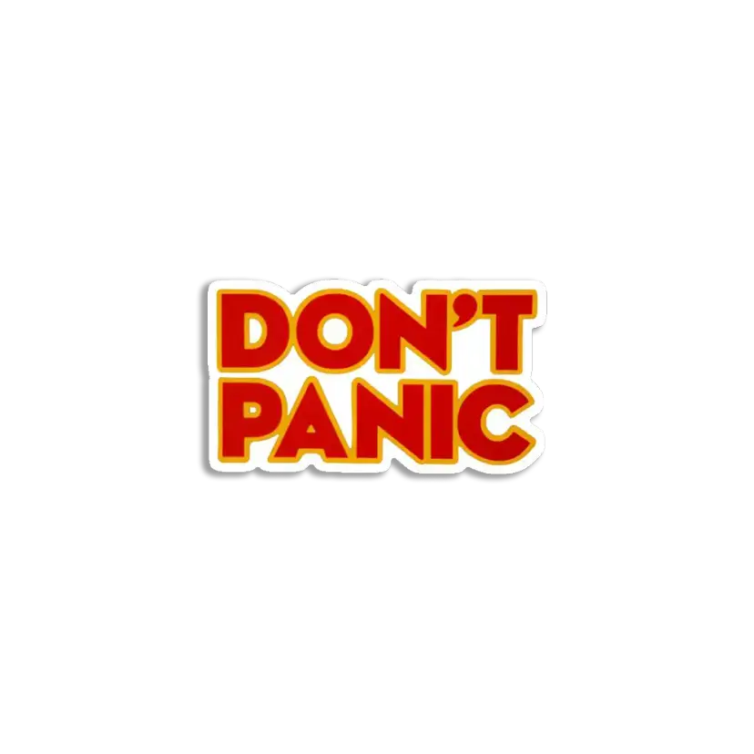 Don't Panic Sticker
