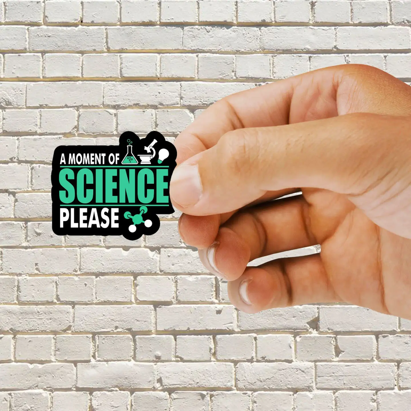 A moment of science please Sticker