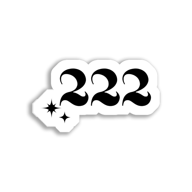 Angel Number 222 Sticker