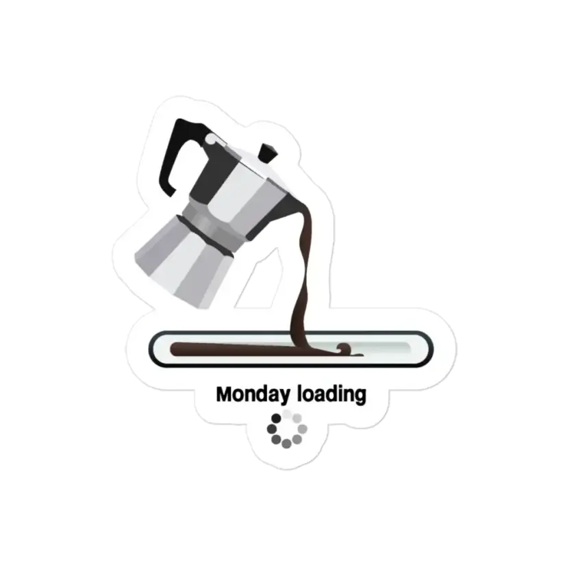 Monday Loading Sticker