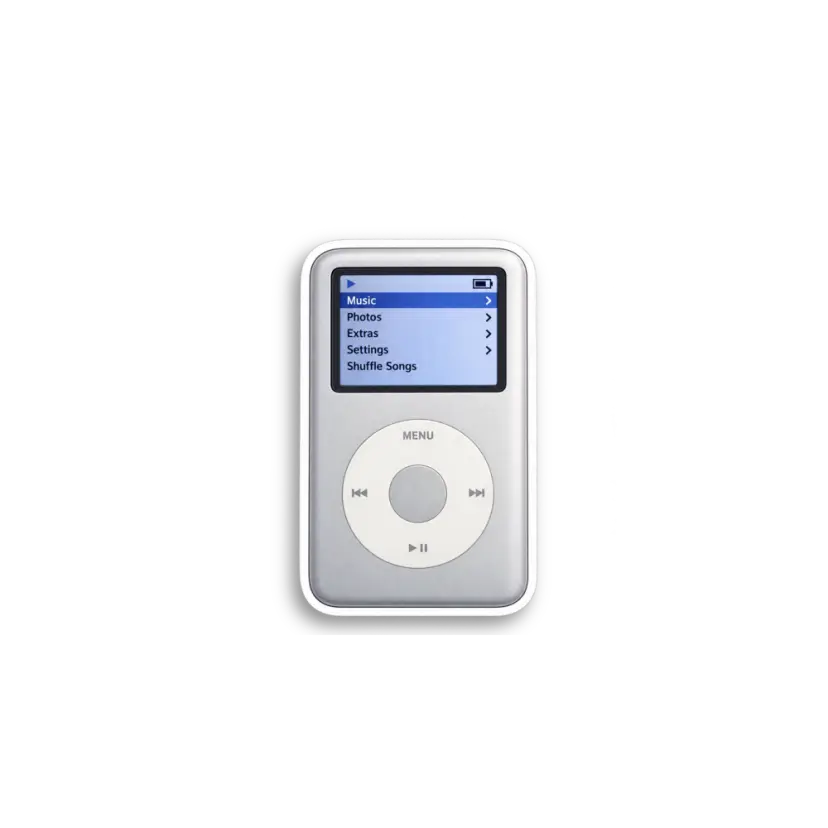 Blue MP3 Player Sticker