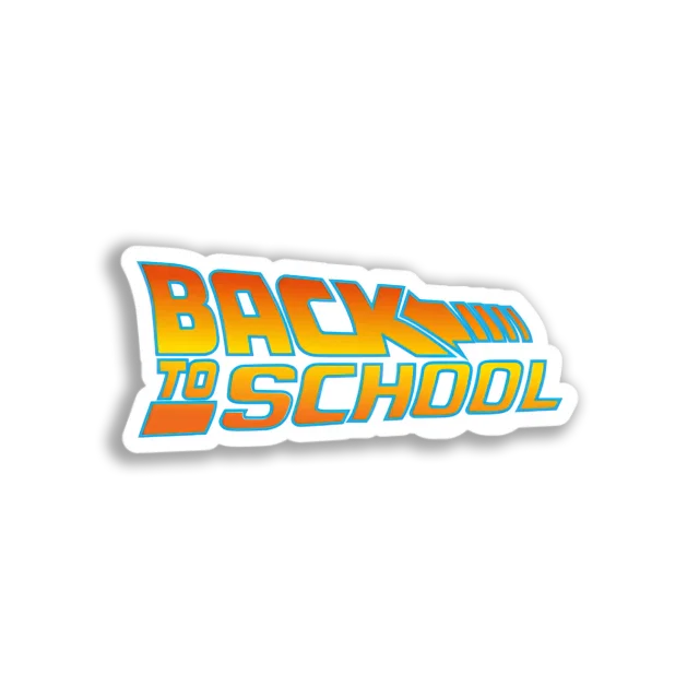 Back to School Banner Sticker