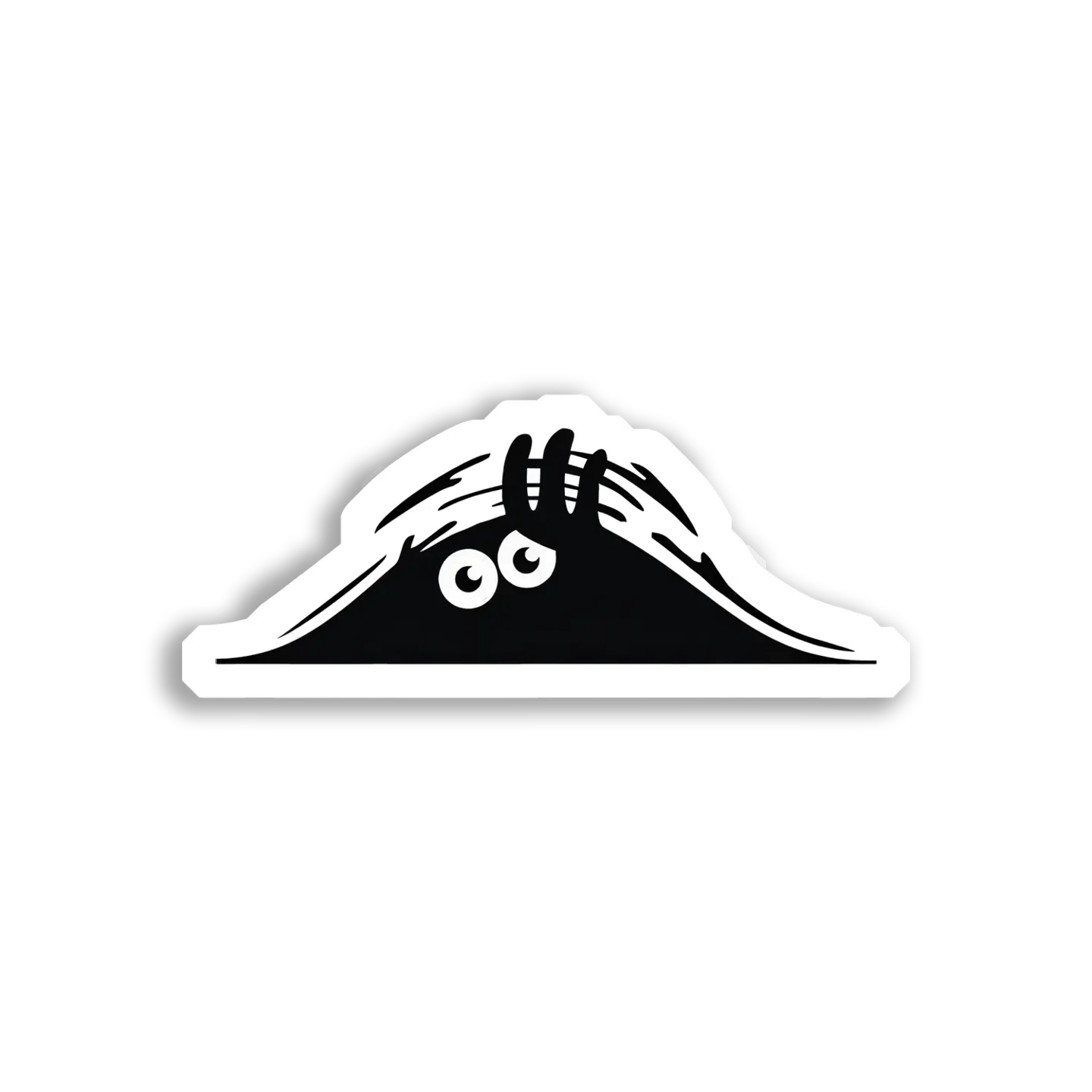 Peeking Eyes in the Dark Sticker