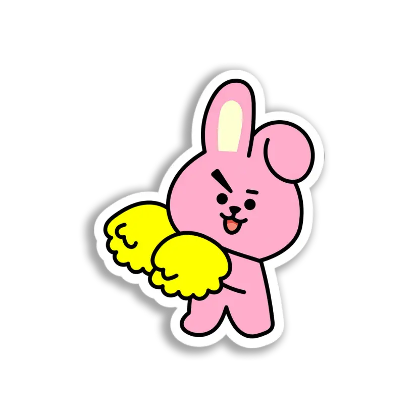 Cheerful Cooky Bunny Sticker