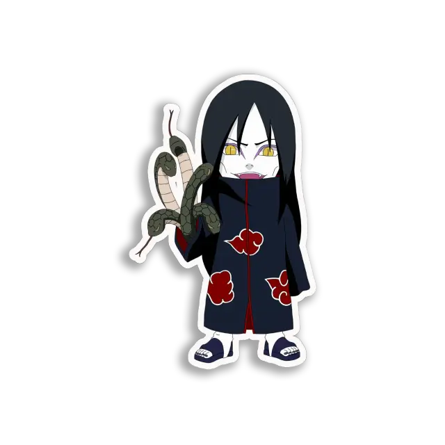 Orochimaru Chibi Snakes Sticker