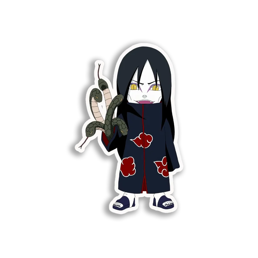 Orochimaru Chibi Snakes Sticker