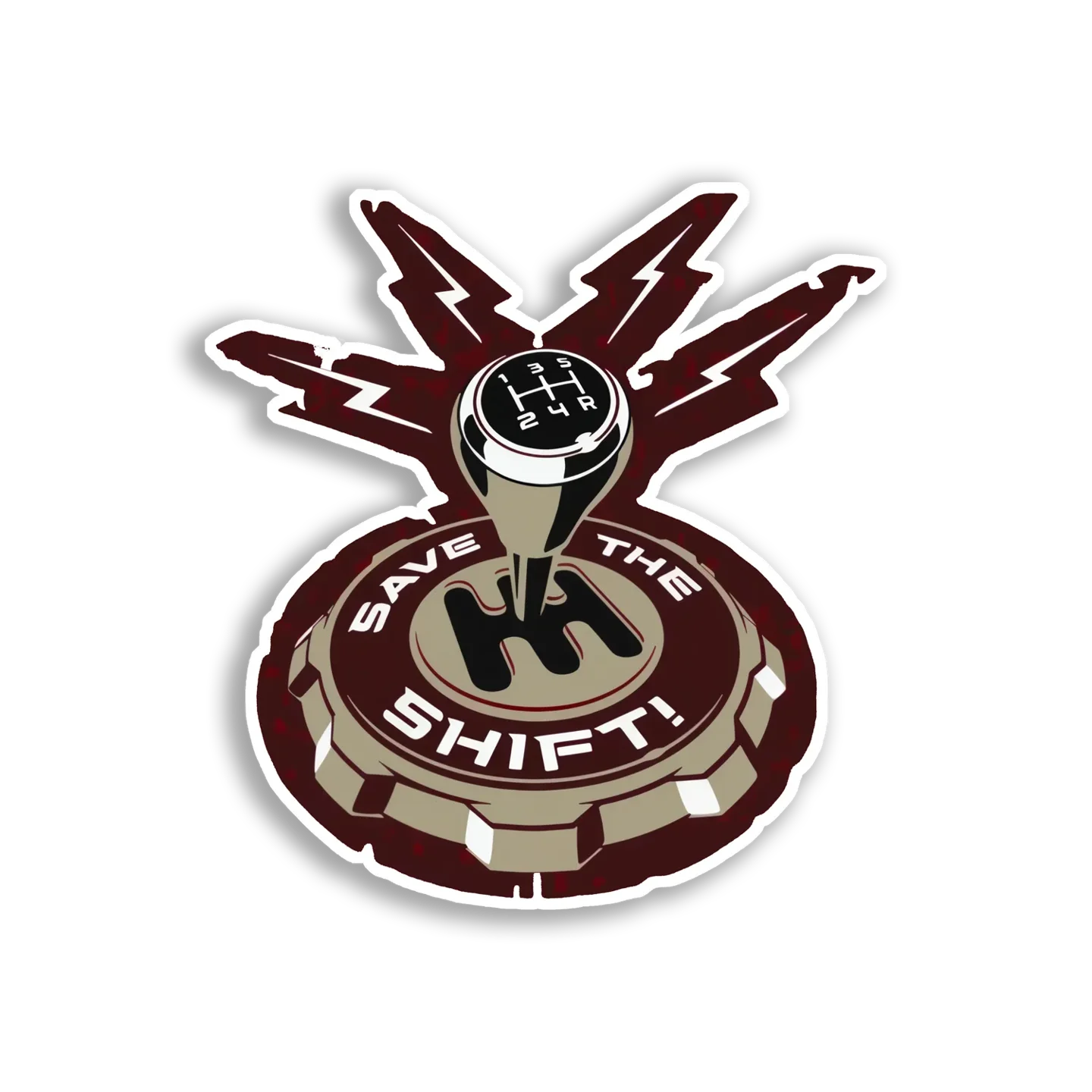Save the Shift! Car Sticker