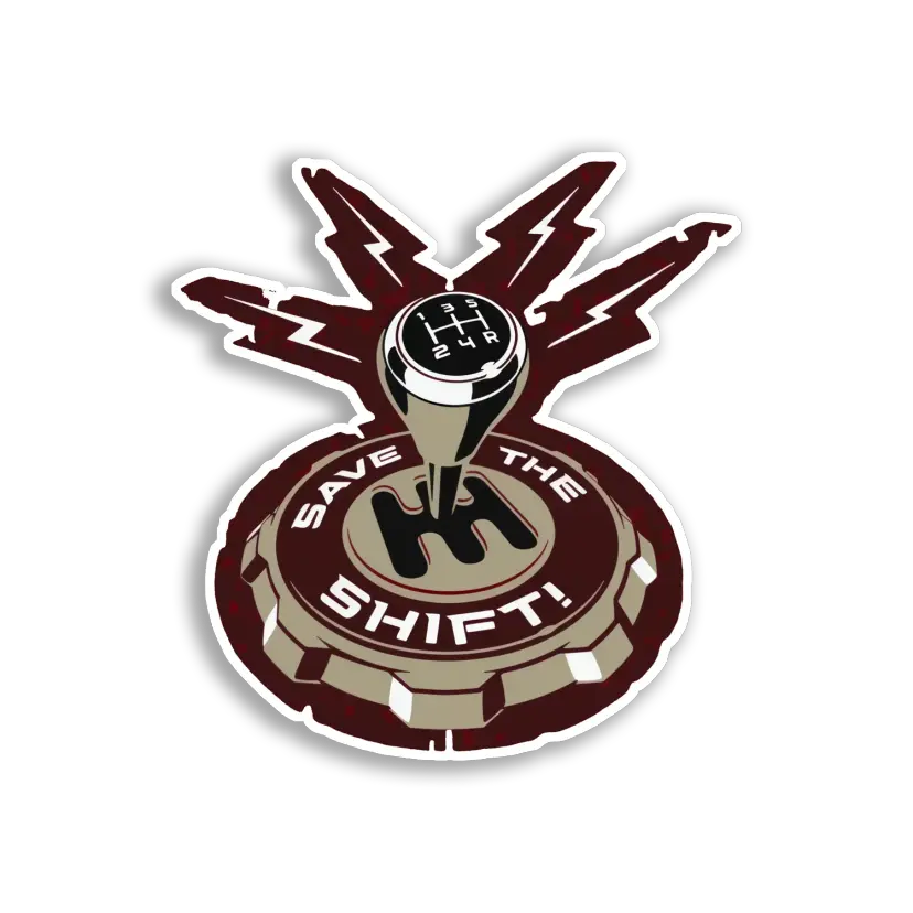 Save the Shift! Car Sticker