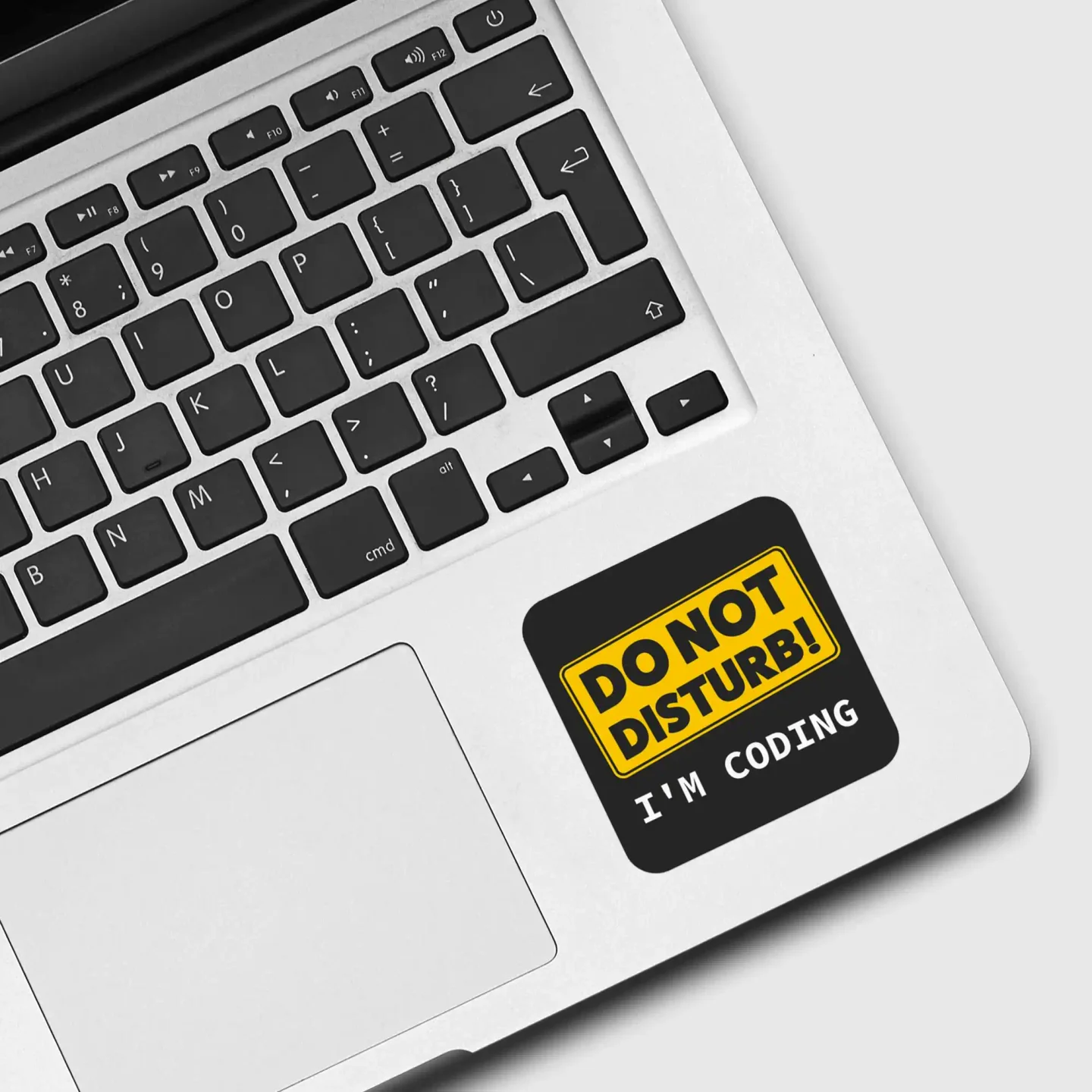 Do not disturb I'm Coding Sticker