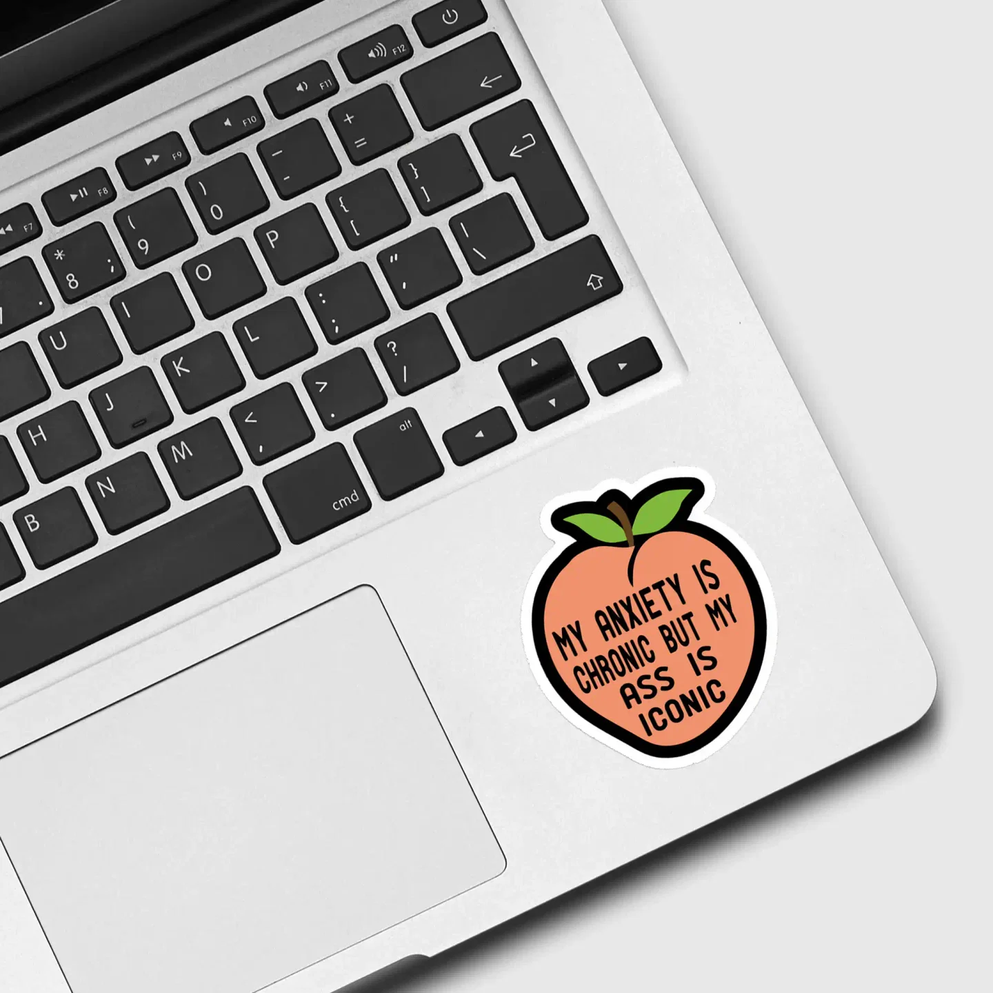 Anxiety Peach Sticker