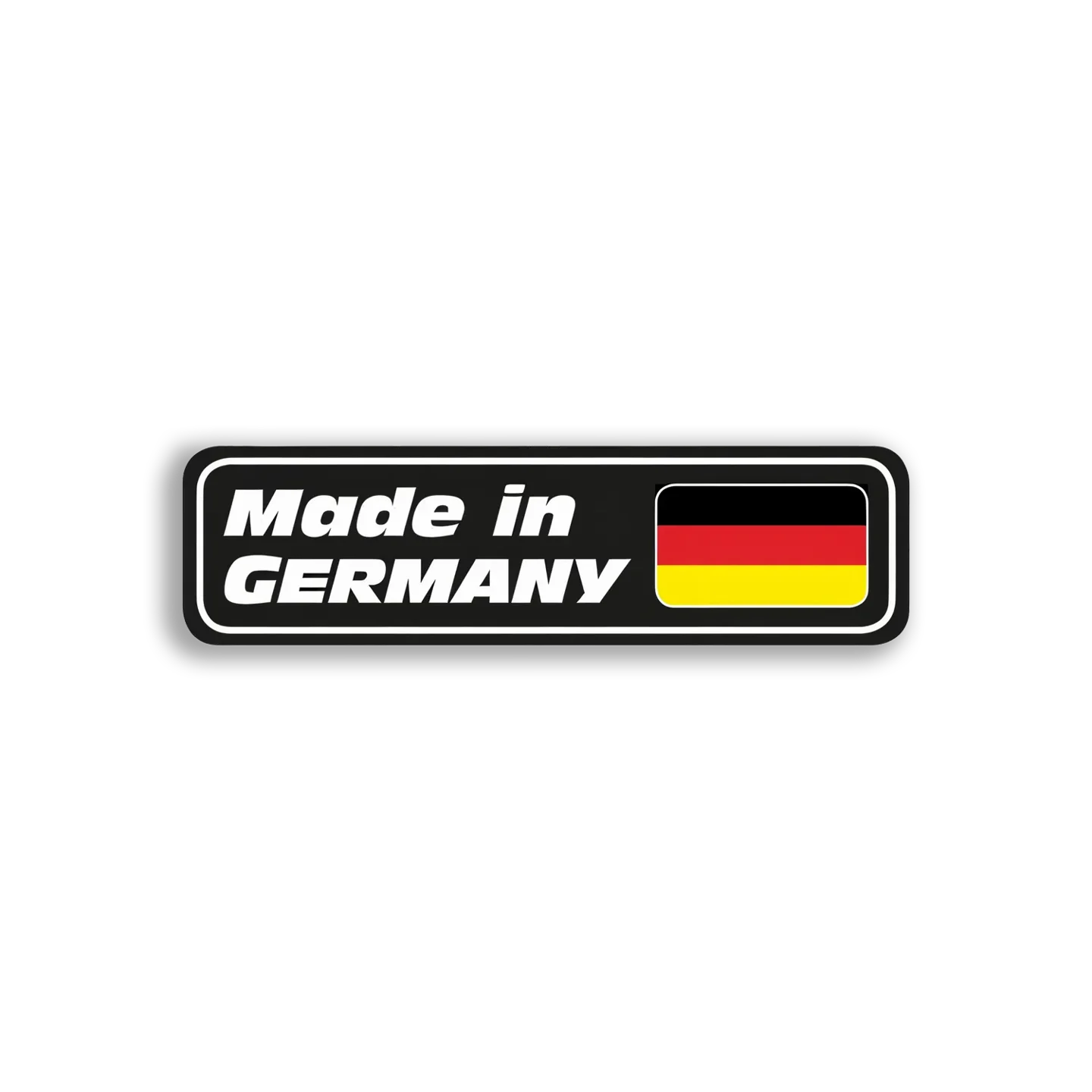 Made in Germany With Flag Car Sticker