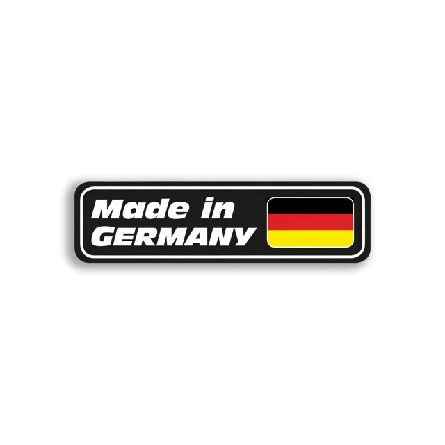 Made in Germany With Flag Car Sticker