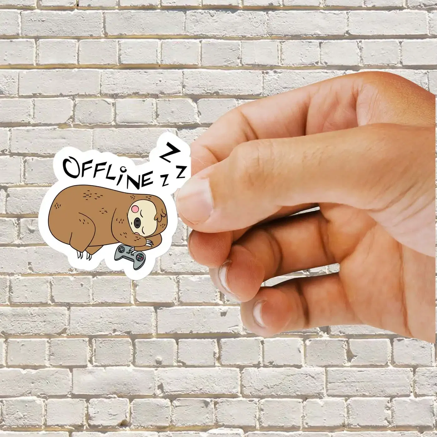 Offline Sleeping Sloth Sticker