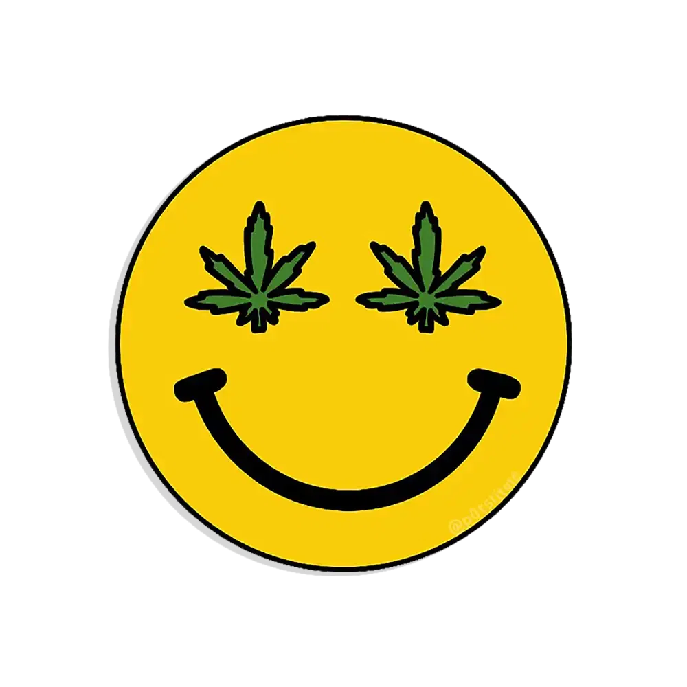 Leaf Smiley Sticker