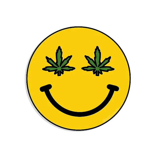 Leaf Smiley Sticker