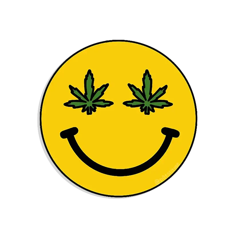 Leaf Smiley Sticker