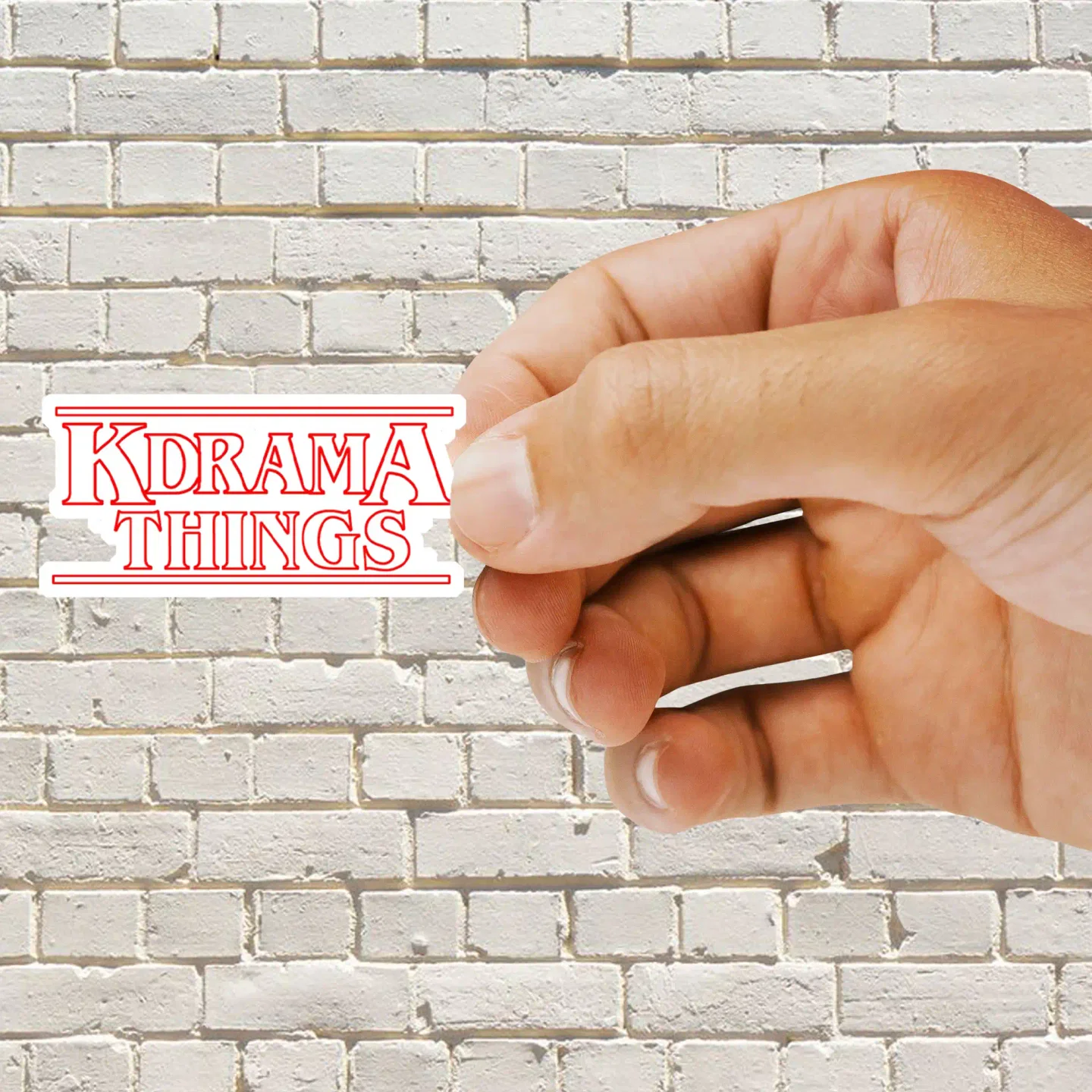 KDRAMA THINGSStranger Things Inspired Logo Sticker