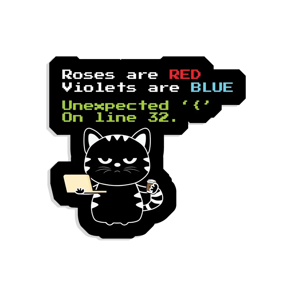 Coder Funny Sticker