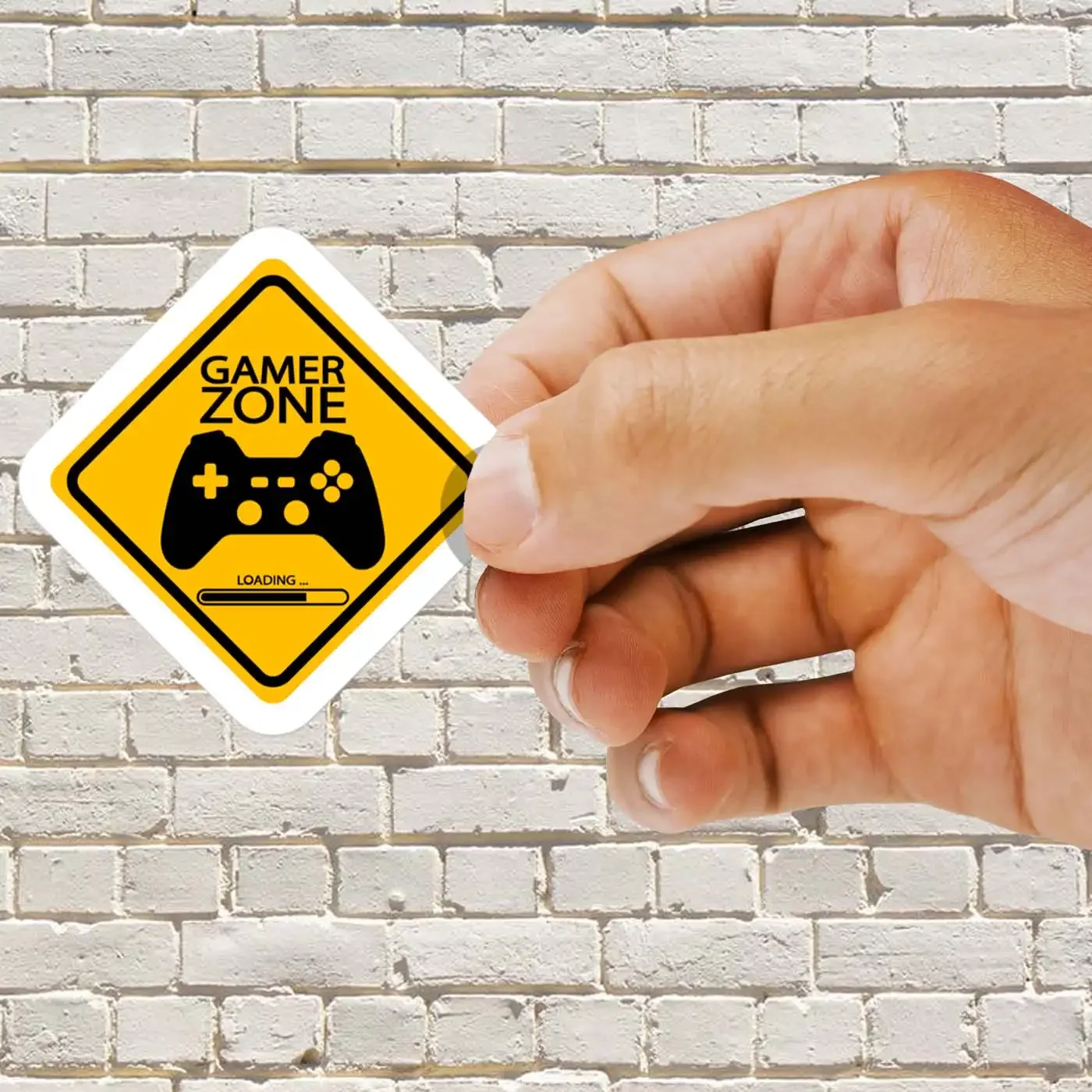 Gamer Zone Road Sign Sticker