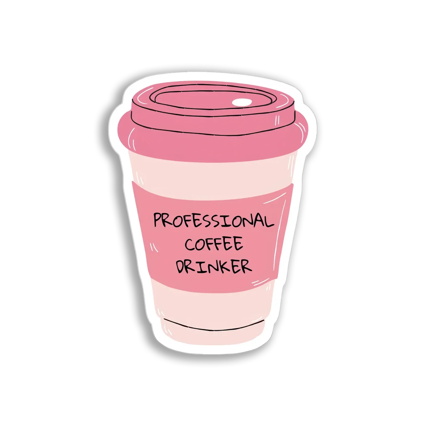 Professional Coffee Drinker Sticker