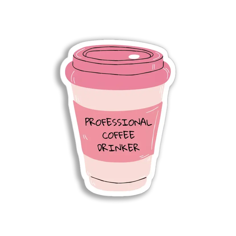 Professional Coffee Drinker Sticker