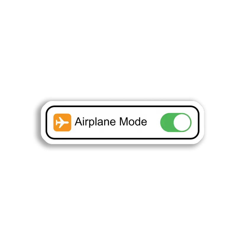 Airplane Mode Is Enabled Sticker