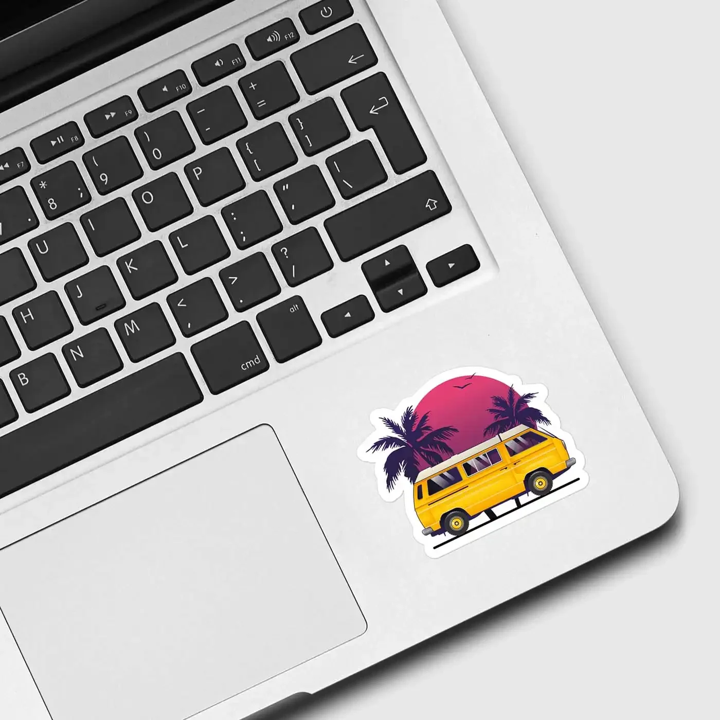 Colourful Bus Sticker Vaporwave Sticker