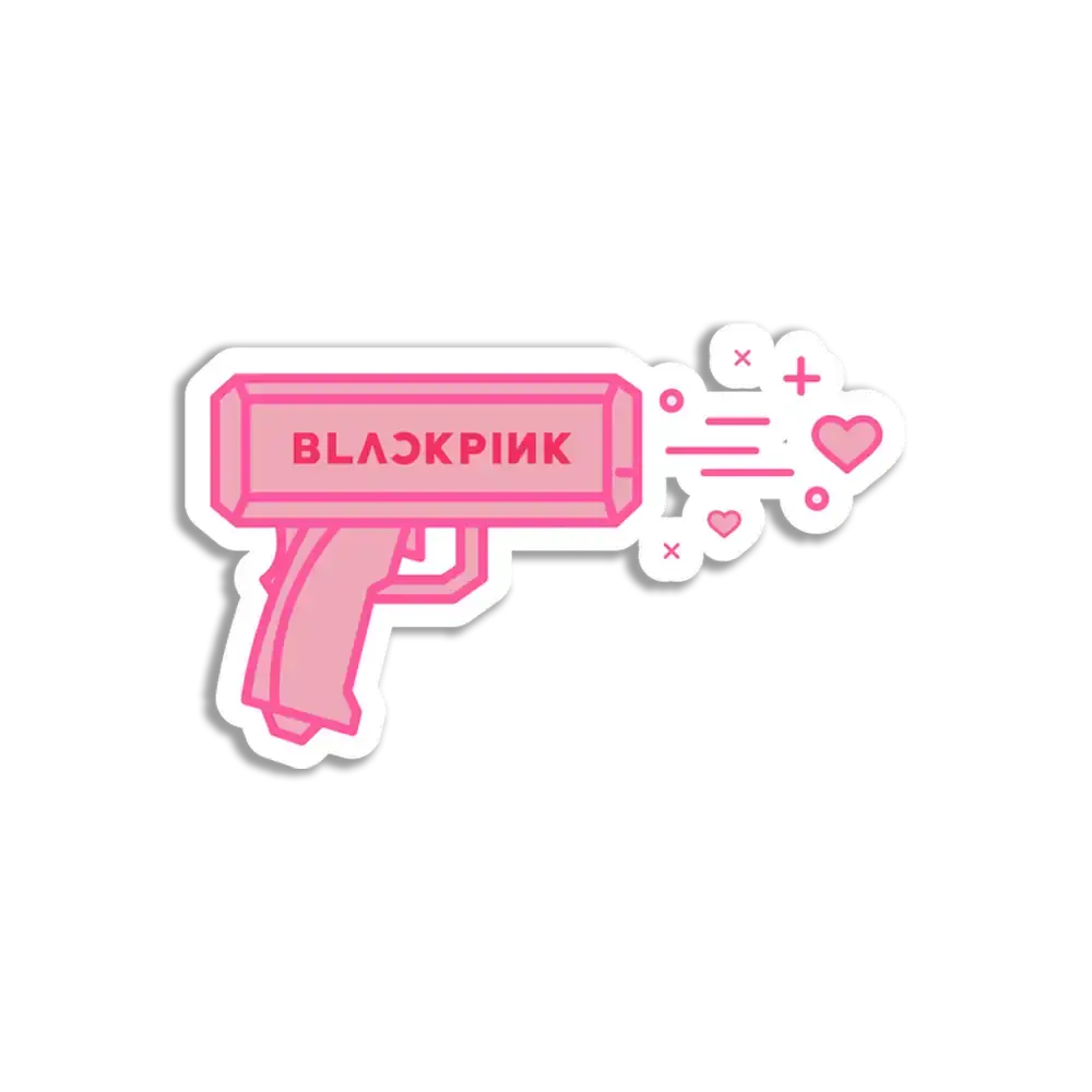 BlackPink Pink Gun Sticker Sticker