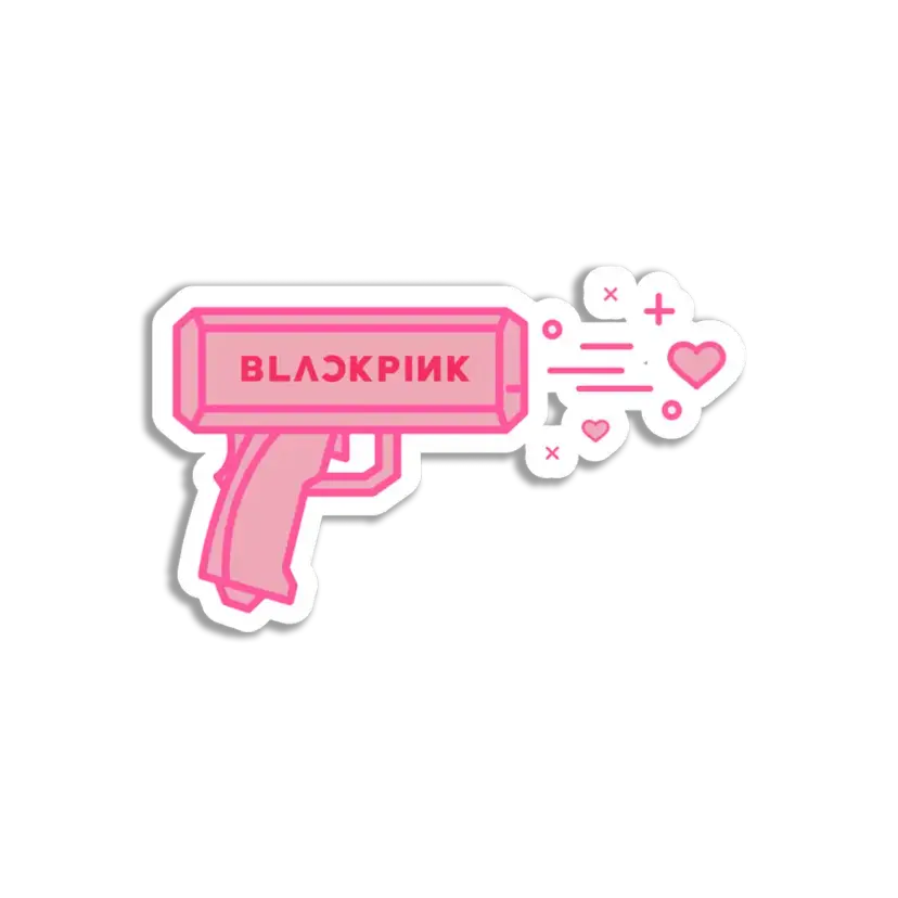 BlackPink Pink Gun Sticker Sticker