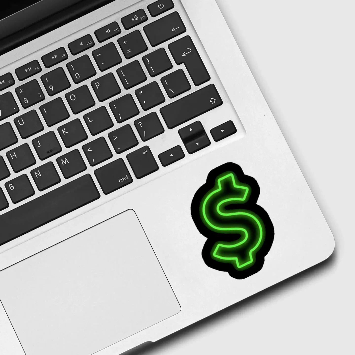 Neon Dollar Sign Sticker
