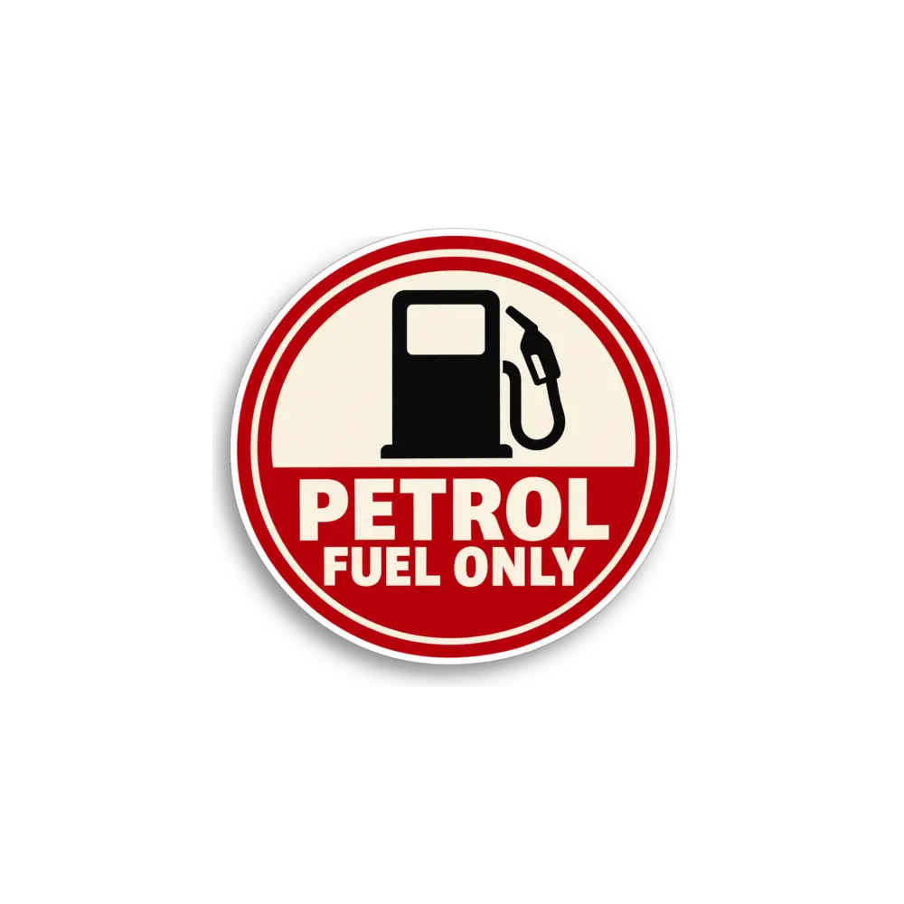 Petrol Fuel Only Sticker