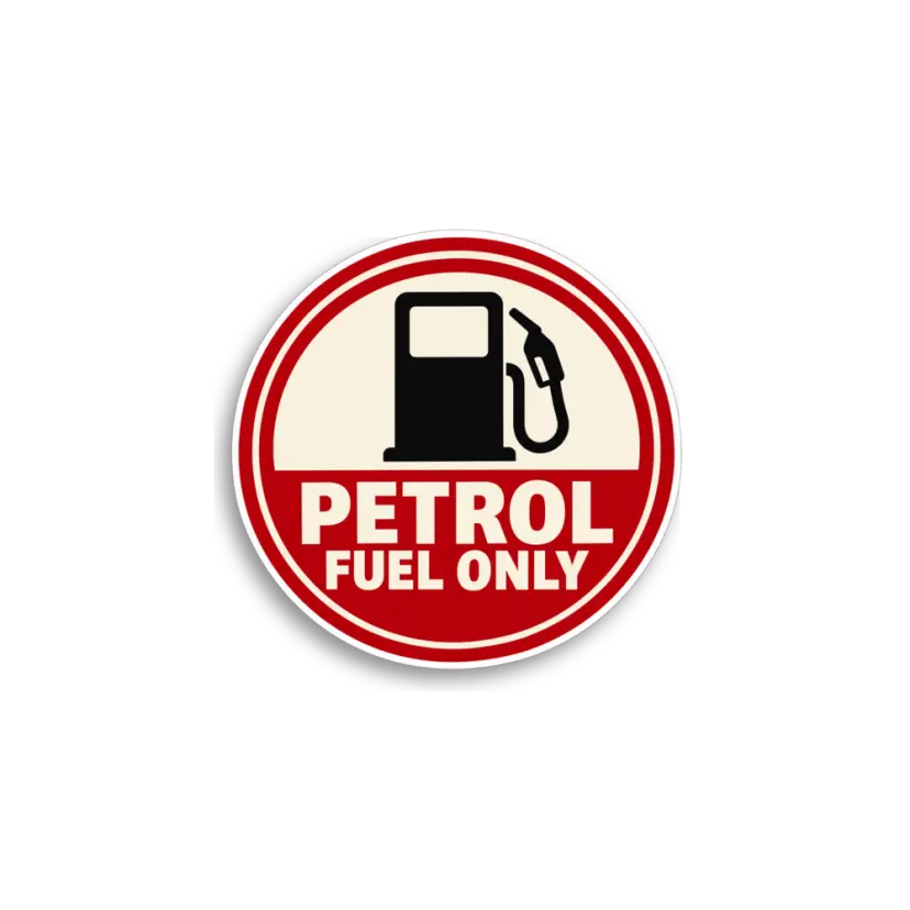 Petrol Fuel Only Sticker