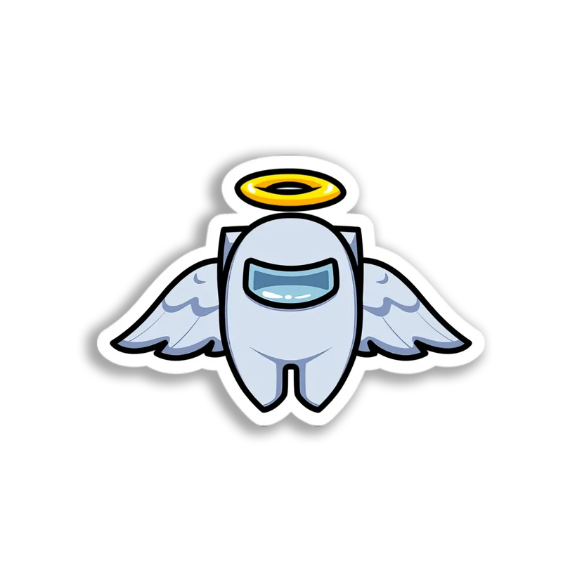Angelic Among Us Crewmate Sticker