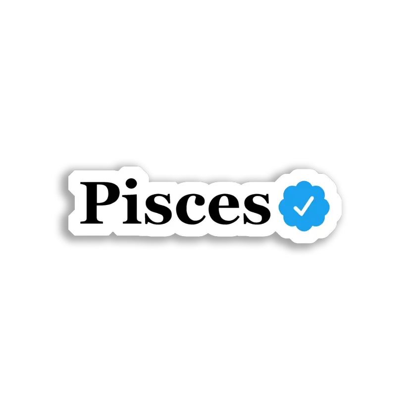 Pisces Verified Sticker