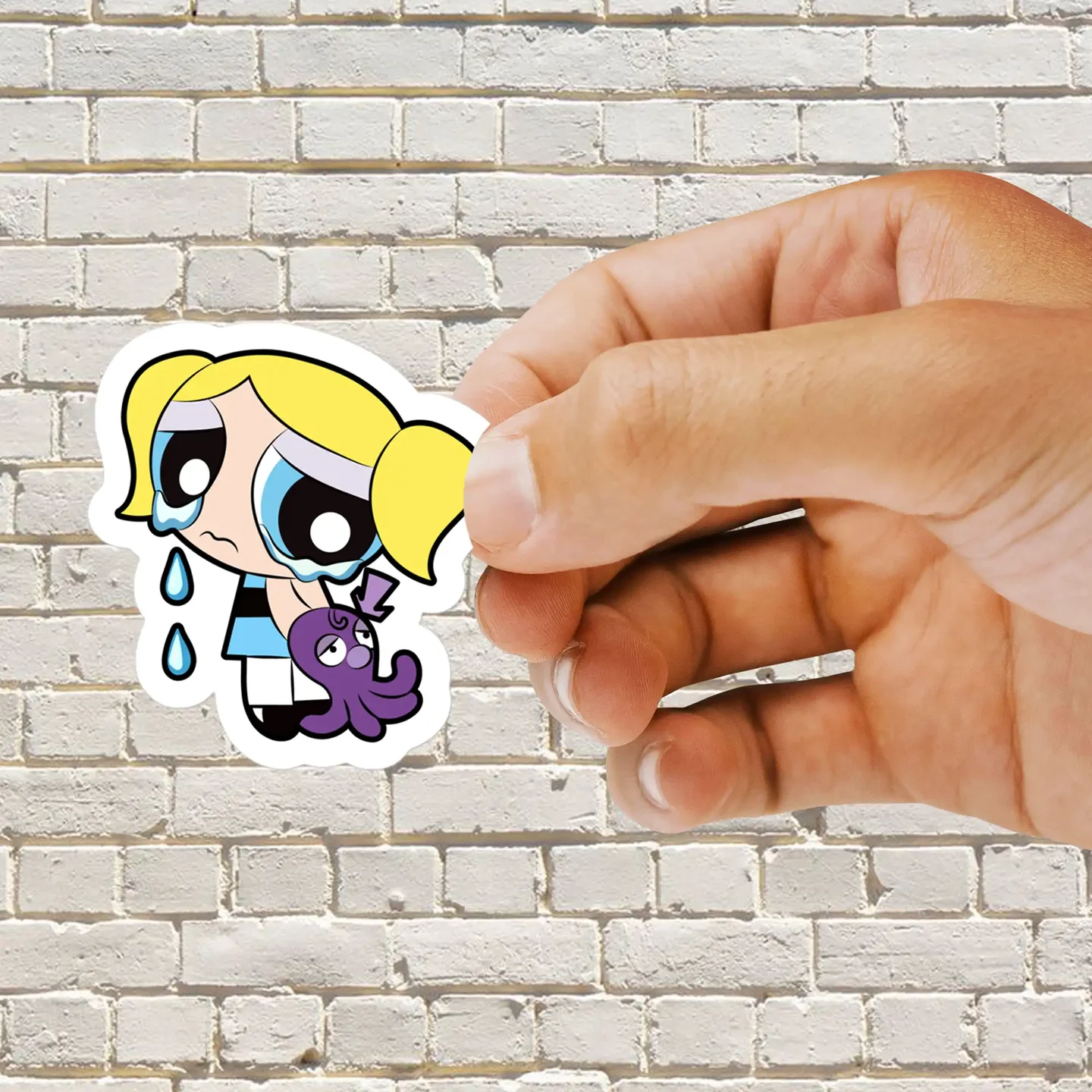 The Powerpuff Girls Bubbles Crying Sticker