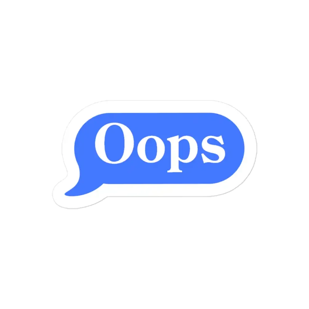 Oops Chat Sticker