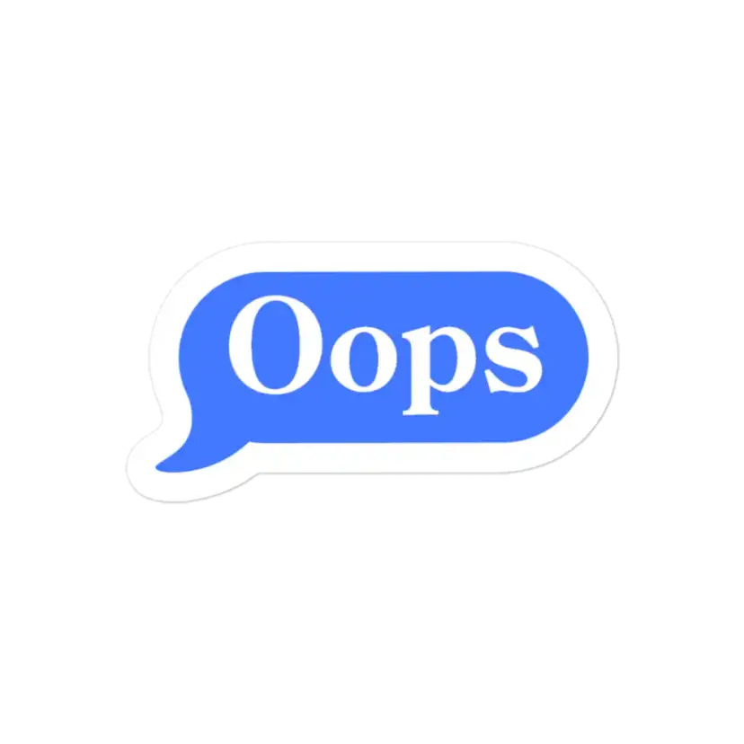 Oops Chat Sticker