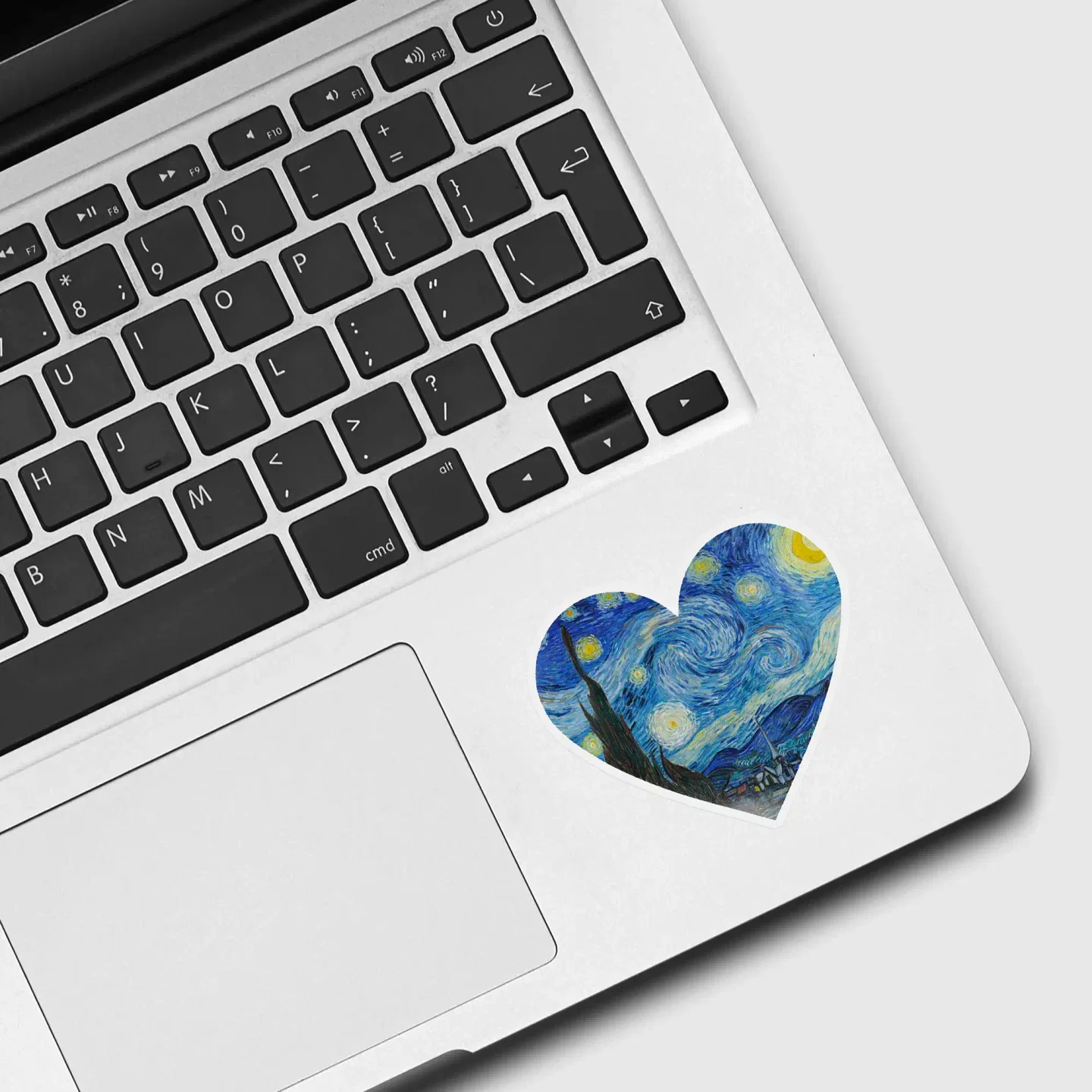 Vintage Heart Starry Night Sticker